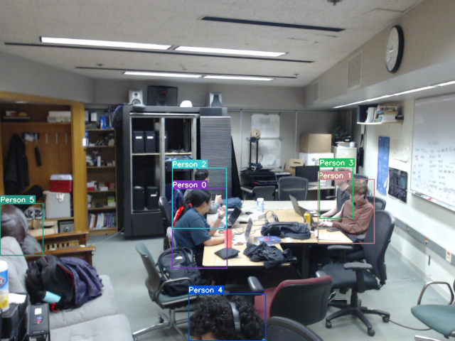 An image featuring the interior of the UPL, a lab at UW-Madison. Students sit at laptops.