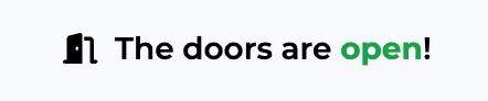 The UPL website reads 'the doors are open!' with an icon of an open door.